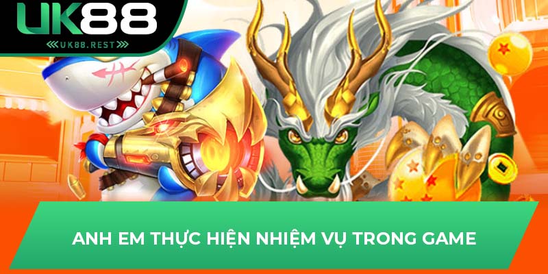 Anh em thực hiện nhiệm vụ trong game