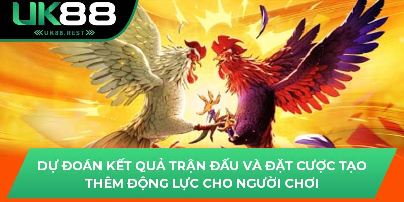 Dự đoán kết quả trận đấu và đặt cược tạo thêm động lực cho người chơi